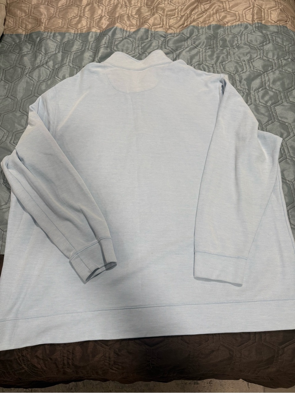 Vineyard Vines Mens Blue 100% Cotton  1/4 Zip Pullover Sweater Whale Logo 3XB - Picture 6 of 7